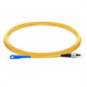 SC UPC to FC UPC Simplex PVC/LSZH/OFNP 9/125 Single Mode Fiber Patch Cable SC UPC to FC UPC Simplex PVC/LSZH/OFNP 9/125 Single Mode Fiber Patch Cable
