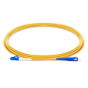 Câble de raccordement à fibre optique monomode LC UPC vers SC UPC Simplex 2,0 mm LSZH 9/125 de 2 m Câble de raccordement à fibre optique monomode LC UPC vers SC UPC Simplex 2,0 mm LSZH 9/125 de 2 m