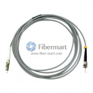 ST/UPC to LC/UPC Simplex Multimode OM2 Armored Patch Cable ST/UPC to LC/UPC Simplex Multimode OM2 Armored Patch Cable