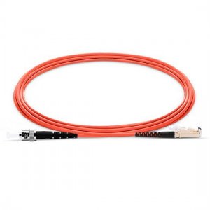 ST to E2000 PVC/LSZH/OFNP Simplex OM1 Multimode Fiber Optic Patch Cable ST to E2000 PVC/LSZH/OFNP Simplex OM1 Multimode Fiber Optic Patch Cable