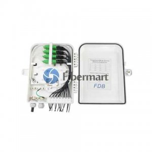 Boîte de distribution de fibres 16 Fibers FTTH Splitter Box optique J Boîte de distribution de fibres 16 Fibers FTTH Splitter Box optique J