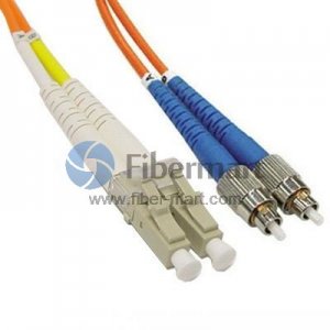 Câble de raccordement Fibre Optique duplex FC/UPC-LC/UPC multimode 100/140um 3.0mm Câble de raccordement Fibre Optique duplex FC/UPC-LC/UPC multimode 100/140um 3.0mm