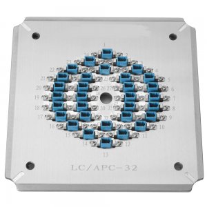 Fixation de support de polissage de fibre LC-APC-32 Plaque de support de polissage de connecteur de fibre Fixation de support de polissage de fibre LC-APC-32 Plaque de support de polissage de connecteur de fibre