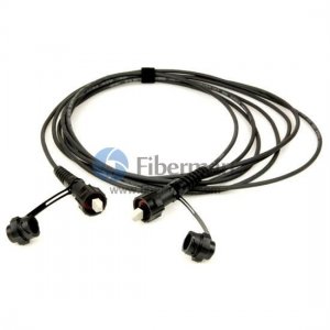 12 Fibres IP67 MPO à IP67 MPO monomode étanche câble de Raccordement de Fibre 12 Fibres IP67 MPO à IP67 MPO monomode étanche câble de Raccordement de Fibre