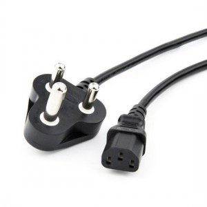 6ft (1.8m) H05VV-F 3G0.75mm2 250V/10A-16A Power Extension Cord (SABS to IEC320 C13), Black, for Ethernet Switches 6ft (1.8m) H05VV-F 3G0.75mm2 250V/10A-16A Power Extension Cord (SABS to IEC320 C13), Black, for Ethernet Switches