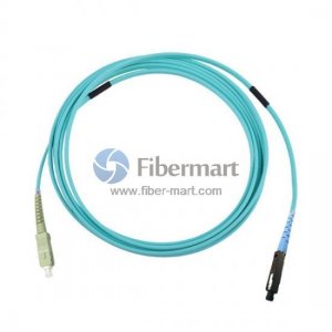 SC-MU Simplex OM4 Multimode Armored Fiber Patch Cable SC-MU Simplex OM4 Multimode Armored Fiber Patch Cable