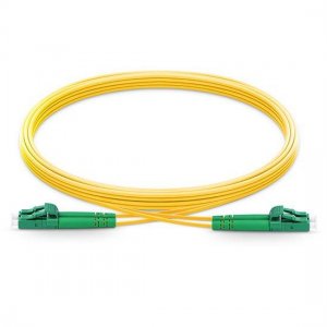 Câble de raccordement à fibre optique monomode LC APC vers LC APC Duplex 2,0 mm OFNP 9/125 1 m Câble de raccordement à fibre optique monomode LC APC vers LC APC Duplex 2,0 mm OFNP 9/125 1 m