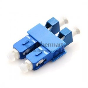 Adaptateur fibre plastique duplex monomode LC/UPC femelle vers SC/UPC mâle Adaptateur fibre plastique duplex monomode LC/UPC femelle vers SC/UPC mâle