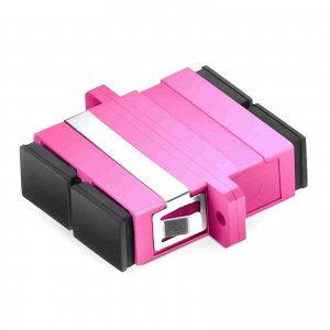 Adaptateur fibre optique duplex multimode SC/UPC vers SC/UPC OM4 Adaptateur fibre optique duplex multimode SC/UPC vers SC/UPC OM4