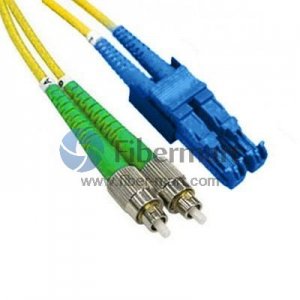 Câble de raccordement à fibre optique monomode FC/APC vers LSH/UPC Duplex 9/125 Câble de raccordement à fibre optique monomode FC/APC vers LSH/UPC Duplex 9/125