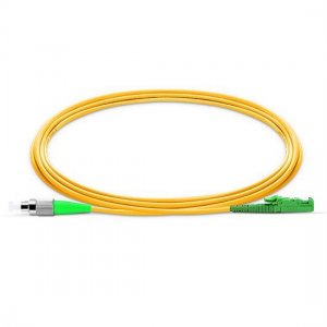 FC APC à E2000 APC Simplex PVC/LSZH/OFNP 9/125 Câble de raccordement fibre monomode FC APC à E2000 APC Simplex PVC/LSZH/OFNP 9/125 Câble de raccordement fibre monomode