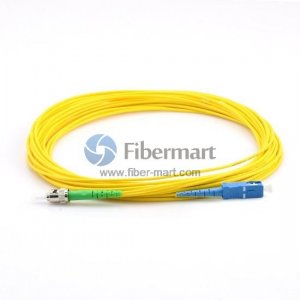 ST/APC to SC/UPC Plenum(OFNP) Simplex 9/125 Single-mode Fiber Patch Cable ST/APC to SC/UPC Plenum(OFNP) Simplex 9/125 Single-mode Fiber Patch Cable