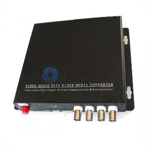 4 canaux HD-AHD sur émetteur de fibre optique et récepteur 4 canaux HD-AHD sur émetteur de fibre optique et récepteur