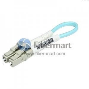 Câble de bouclage fibre multimode du connecteur OM3 LC Câble de bouclage fibre multimode du connecteur OM3 LC