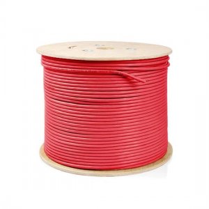 Bobine de 305 m (1 000 pi) de câble Ethernet Cat5e non blindé (UTP) en vrac en PVC rouge Bobine de 305 m (1 000 pi) de câble Ethernet Cat5e non blindé (UTP) en vrac en PVC rouge