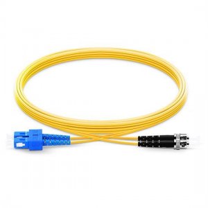 Câble de raccordement à fibre optique monomode SC UPC vers ST UPC Duplex 2,0 mm LSZH 9/125 1 m Câble de raccordement à fibre optique monomode SC UPC vers ST UPC Duplex 2,0 mm LSZH 9/125 1 m