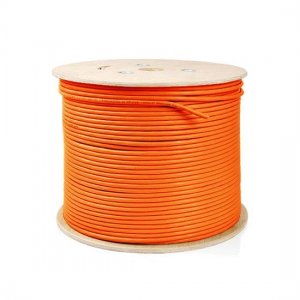 305m (1000ft) Bobine Cat7 Blindé et Foiled (SFTP) Solide LSZH Bulk Ethernet CableOrange 305m (1000ft) Bobine Cat7 Blindé et Foiled (SFTP) Solide LSZH Bulk Ethernet CableOrange