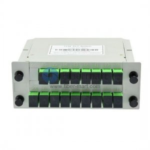 1x16 Diviseur de PLC de fibre de dans le type mini enfichable 1x16 Diviseur de PLC de fibre de dans le type mini enfichable