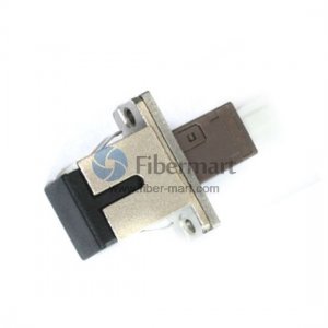 Adaptateur fibre métallique simplex hybride SC/UPC vers MU/UPC Adaptateur fibre métallique simplex hybride SC/UPC vers MU/UPC