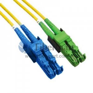 Câble de raccordement fibre duplex monomode E2000/UPC à E2000/APC 9/125 Câble de raccordement fibre duplex monomode E2000/UPC à E2000/APC 9/125