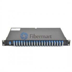 MUX DEMUX DWDM AAWG Duplex 40 canaux 1RU C21 à C60 avec port moniteur MUX DEMUX DWDM AAWG Duplex 40 canaux 1RU C21 à C60 avec port moniteur