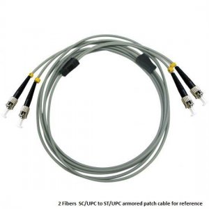 Custom ST to ST 6 Fibers OM3 Multimode Armored Breakout Cable 3.0mm Legs Custom ST to ST 6 Fibers OM3 Multimode Armored Breakout Cable 3.0mm Legs