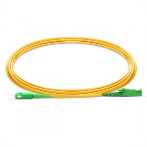Câble de raccordement à fibre monomode SC APC vers E2000 APC Simplex PVC/LSZH/OFNP 9/125 Câble de raccordement à fibre monomode SC APC vers E2000 APC Simplex PVC/LSZH/OFNP 9/125