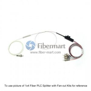 Splitter PLC 2x4 Fibre avec Kits Fan-out Splitter PLC 2x4 Fibre avec Kits Fan-out