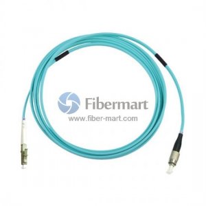 FC/UPC to LC/UPC Simplex OM3 Multimode Armored Patch Cable FC/UPC to LC/UPC Simplex OM3 Multimode Armored Patch Cable