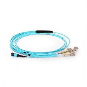 Câble de faisceau multimode OM3 duplex 20 fibres MTP vers 10 LC UPC, faisceau LSZH Câble de faisceau multimode OM3 duplex 20 fibres MTP vers 10 LC UPC, faisceau LSZH