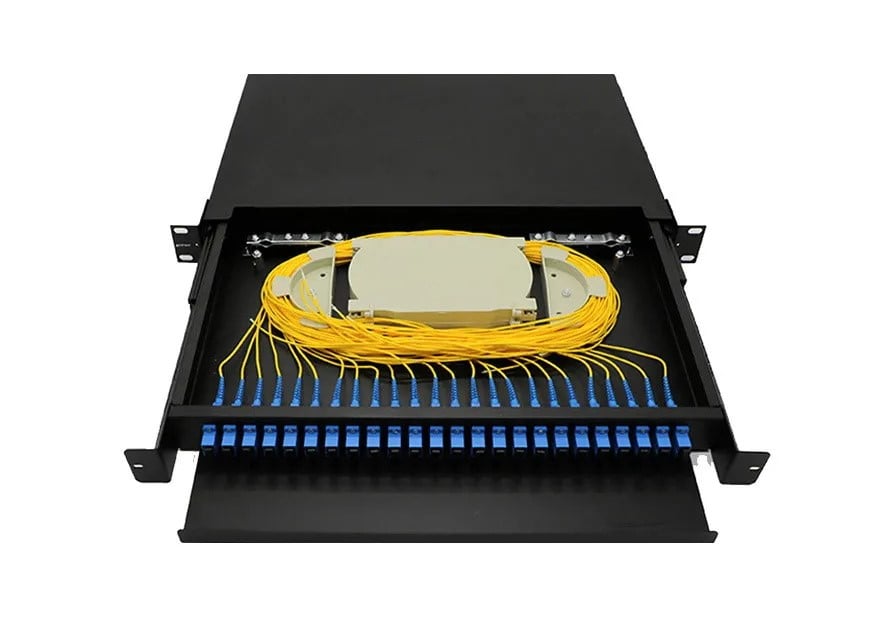 Panneau de brassage &agrave; fibre optique &agrave; 12 c&oelig;urs