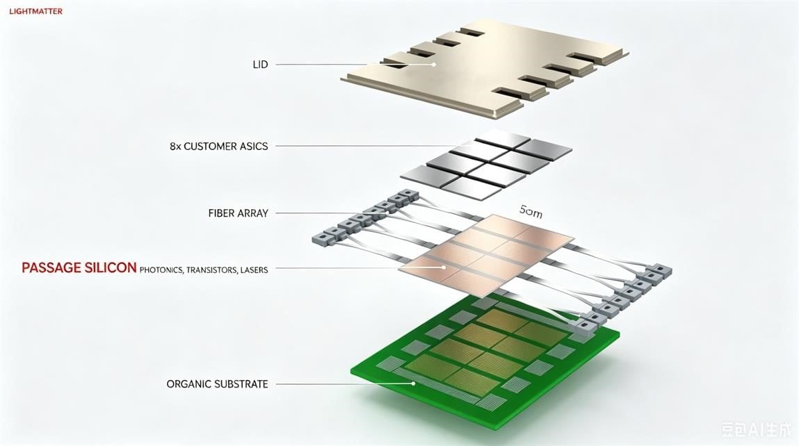 CPO Co-Packaged Optics Structure CPO Co-Packaged Optics Structure
