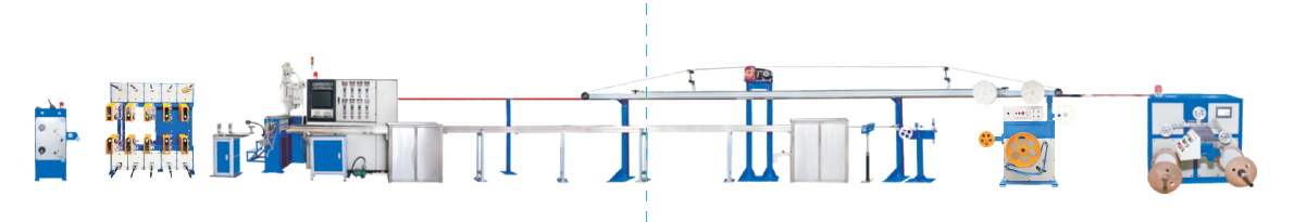 Fiber Optical Cable Buffering and Jacketing Production Line Overview