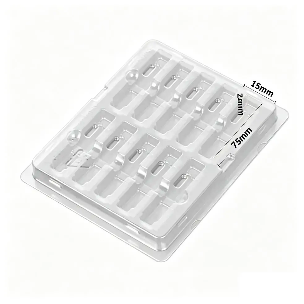 SFP-Verpackungs-Kunststoff-Clamshell-Box für 10count SFP SFP+-Transceiver