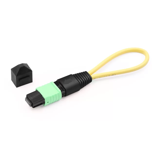 12가닥 MPO 광섬유 루프백 케이블 OS2 9/125um 싱글모드