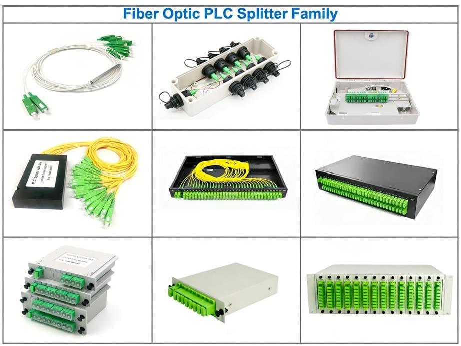 Glasfaser-Splitter-Familie