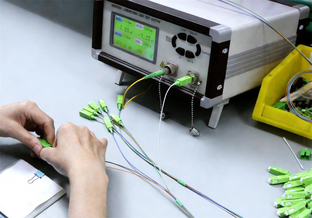 PM PLC Fasersplitter Einf&uuml;gungsd&auml;mpfungstest