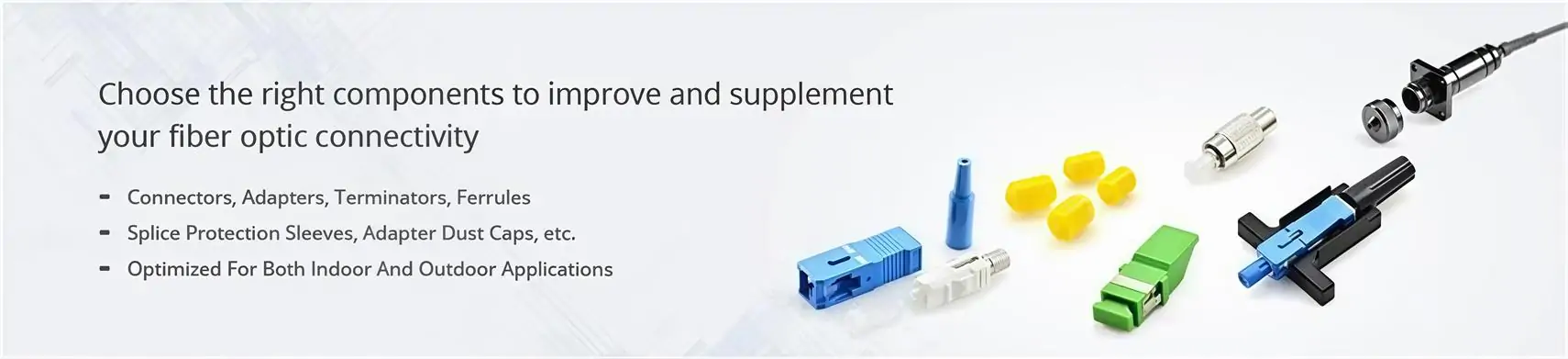 fiber connectors and fiber attenuator fiber adapters
