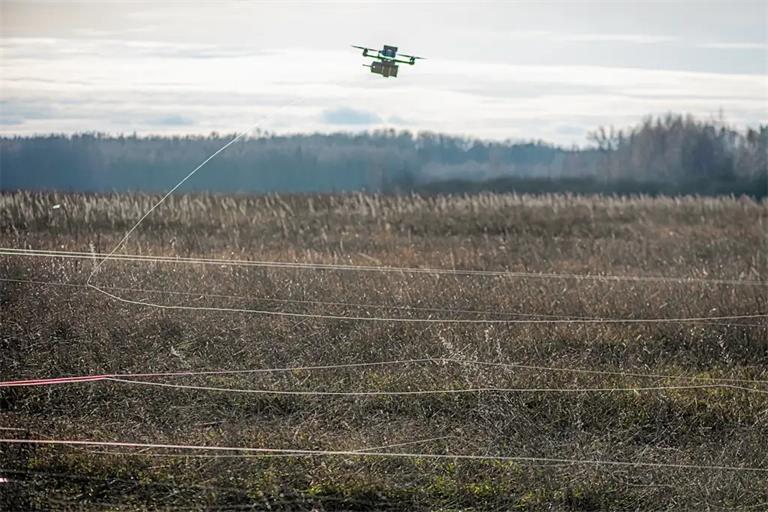 Drone Fiber Optic Trash Waste Pollution