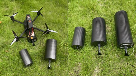 Glasfaserdrohne im Einsatz