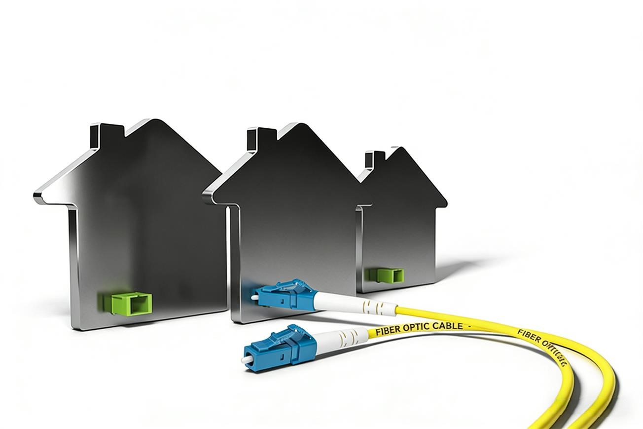 Connecteur LC FTTH Fibre jusqu'au domicile