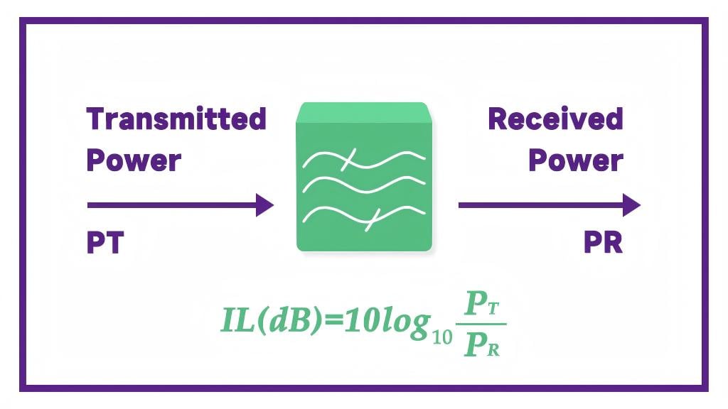 Formule de perte d'insertion de fibres