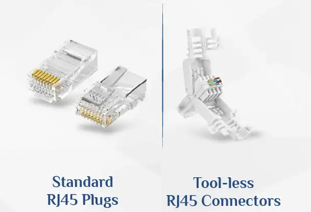 Standard vs Tool Less RJ45 Connectors