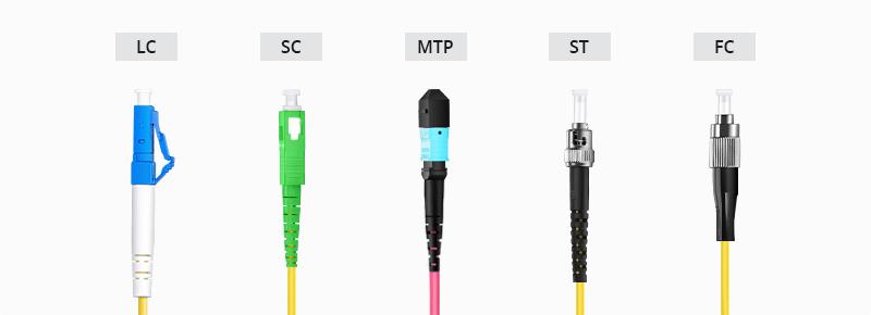 different connectors in fiber patch cable
