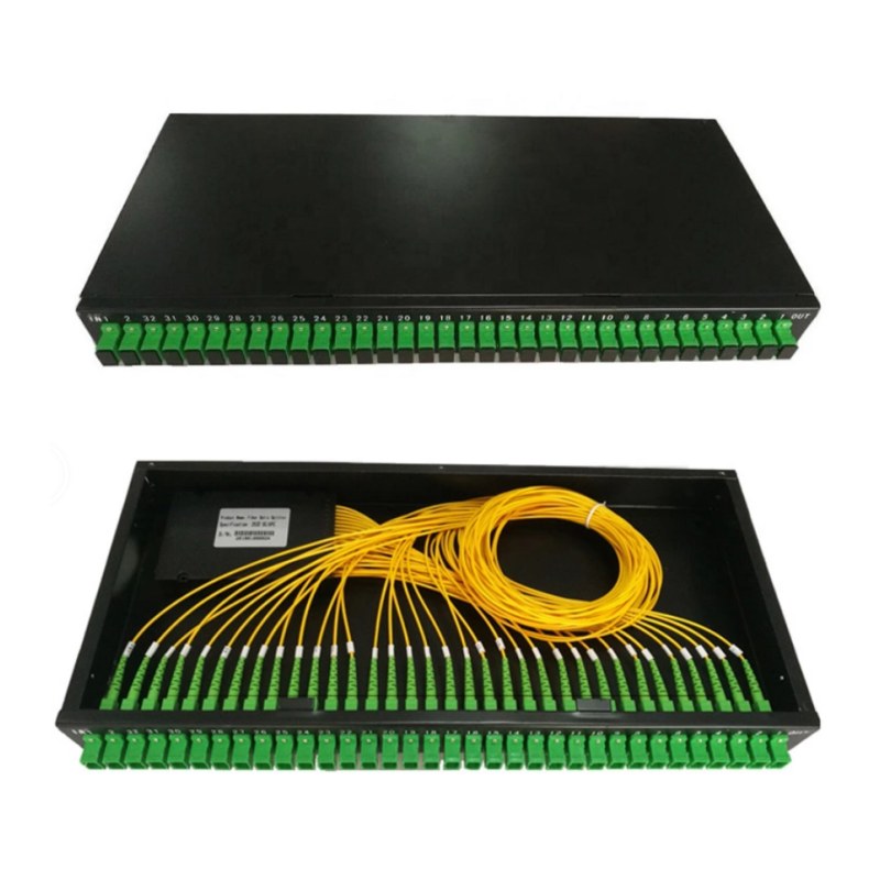 1RU-стойка-plc-сплиттер-с-адаптером-sc-apc-и-пигтейлами 1RU-стойка-plc-сплиттер-с-адаптером-sc-apc-и-пигтейлами