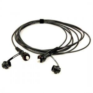 Cabo de conex&atilde;o de fibra &oacute;ptica monomodo &agrave; prova d'&aacute;gua de 12 fibras IP67 MPO para IP67 MPO