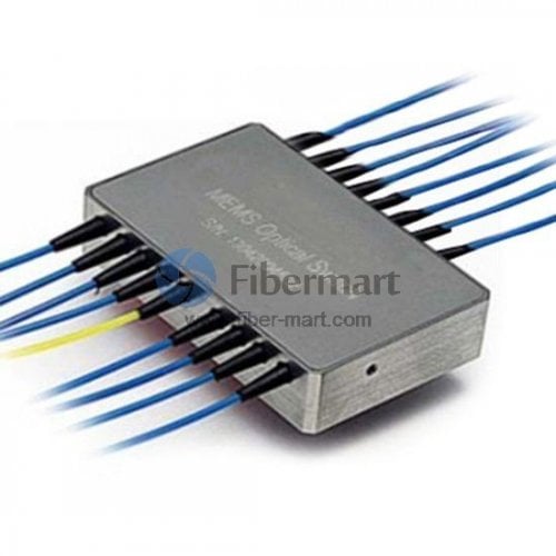 Switches ópticos MEMS 1x16 de alto desempenho para gerenciamento de rede de fibra sem emendas – disponível na FiberMart Interruptor óptico MEMS 1x16 para redes de fibra óptica