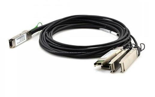 Пассивный медный кабель прямого подключения AWG30 40GBASE QSFP+ на 4 SFP+