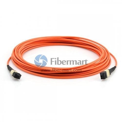 12 Fibers Multimode OM1 12 Strands MPO Trunk Cable 3.0mm LSZH/Riser