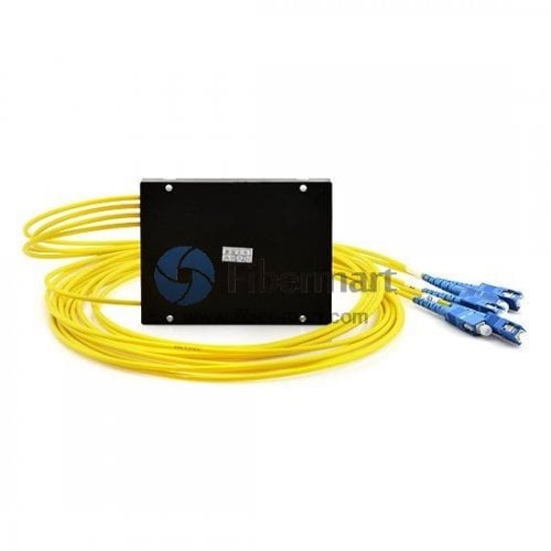 1x4 Fiber PLC Splitter with ABS Box Package 1x4 Fiber PLC Splitter with ABS Box Package